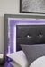 [SPECIAL] Lodanna Gray LED Storage Bedroom Set - Lara Furniture