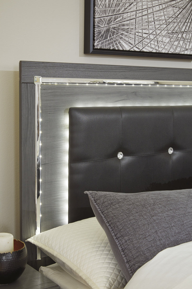 Lodanna Gray Youth LED Panel Bedroom Set - Lara FurnitureYouth Bedroom Set