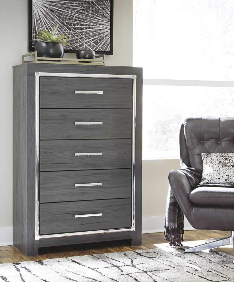 Lodanna Gray Youth LED Storage Bedroom Set - Lara FurnitureYouth Bedroom Set
