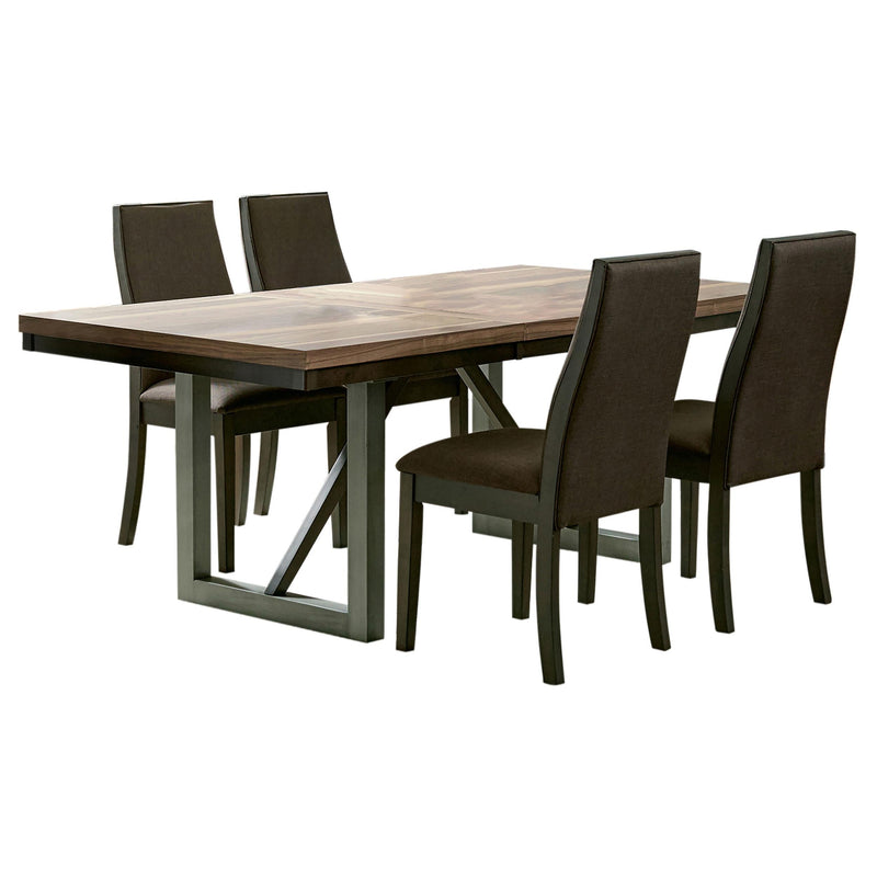 Spring Creek 5-piece Rectangular Dining Table Set Chocolate - 106581-S5