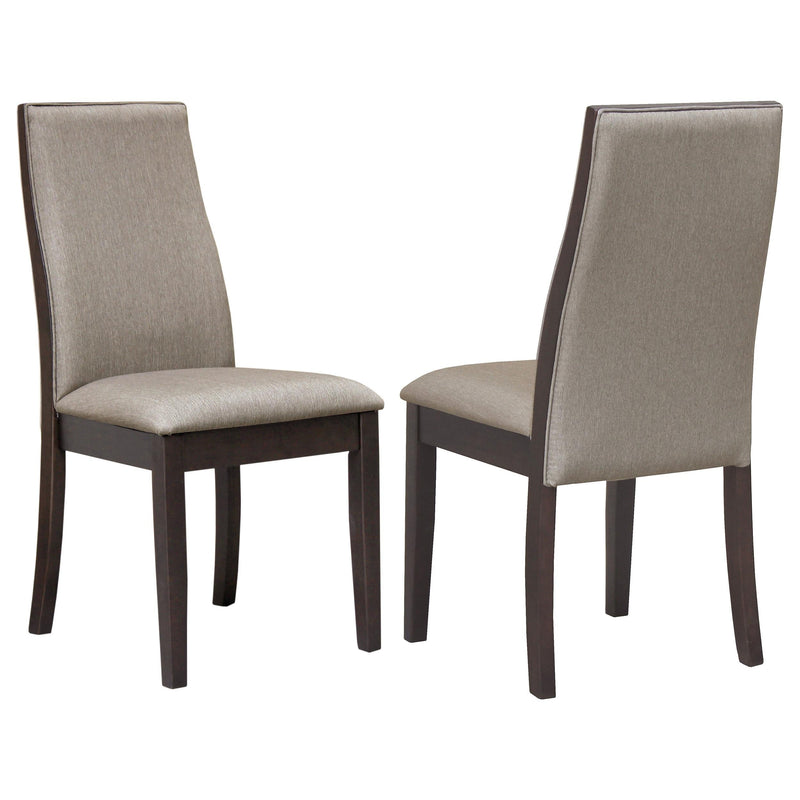 Spring Creek Upholstered Dining Chair Taupe (Set of 2) - 106583