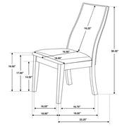 Spring Creek Upholstered Dining Chair Taupe (Set of 2) - 106583