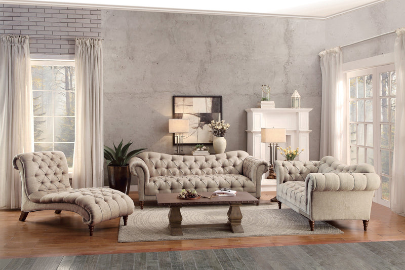 St. Claire Beige Living Room Set - Lara FurnitureLiving Room Set
