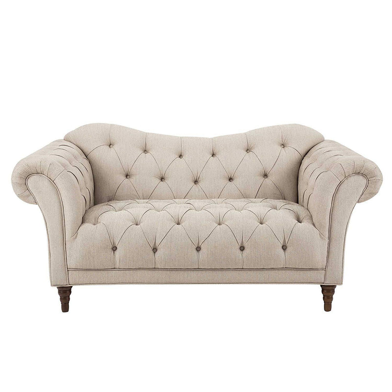 St. Claire Beige Loveseat - Lara FurnitureLoveseat