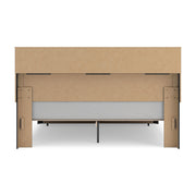 Stabotta Black King Bookcase Storage Bed - PCB1755B10