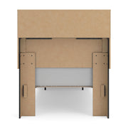 Stabotta Black Twin Bookcase Storage Bed - PCB1755B12