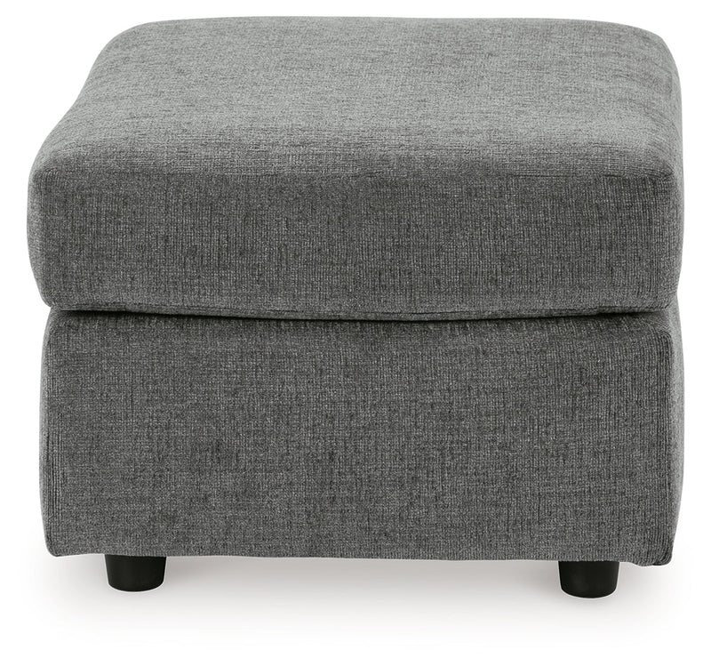 Stairatt Chair and Ottoman in Gravel - PKG014495
