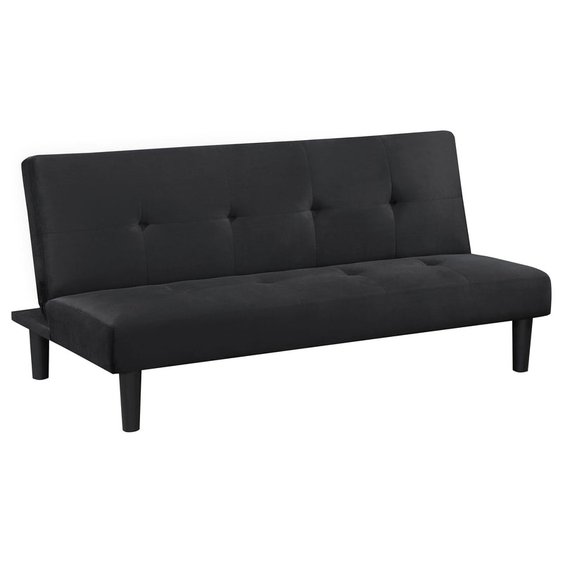 Stanford Upholstered Tufted Convertible Sofa Bed Black - 360238