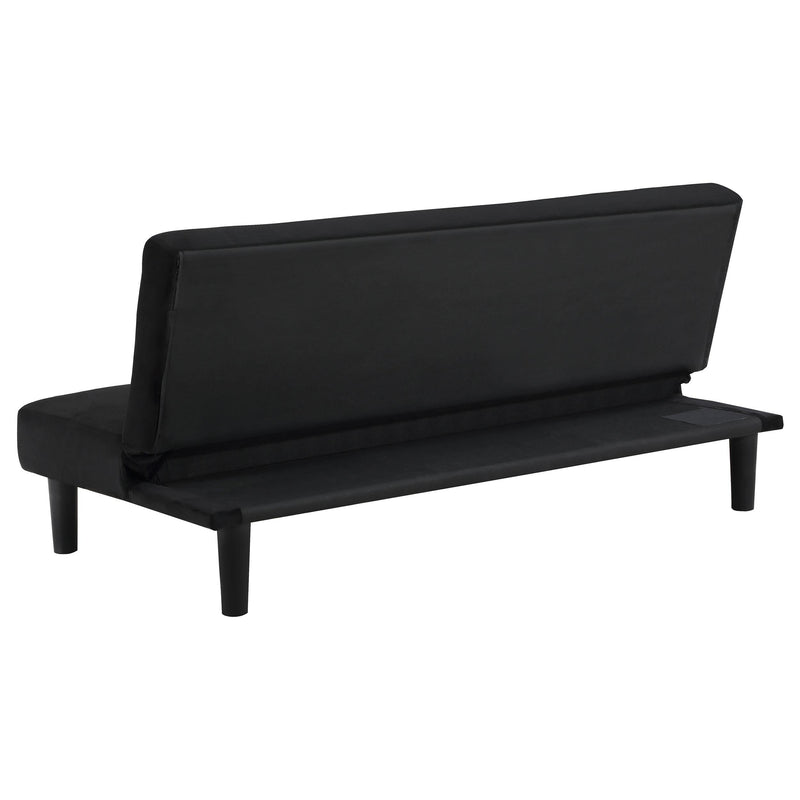 Stanford Upholstered Tufted Convertible Sofa Bed Black - 360238