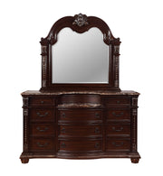 Stanley Cherry Brown Upholstered Sleigh Bedroom Set - Lara FurnitureBedroom Set