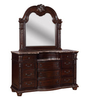 Stanley Cherry Brown Upholstered Sleigh Bedroom Set - Lara FurnitureBedroom Set