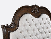 Stanley Coffee Brown Queen Upholstered Sleigh Bed - Lara FurnitureQueen Bed