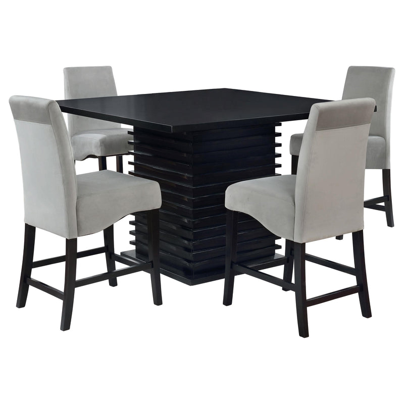 Stanton 5-piece Square Counter Height Dining Table Set Grey - 102068-S5