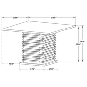Stanton Square 54-inch Counter Height Dining Table Black - 102068
