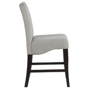 Stanton Velvet Upholstered Counter Chair Grey (Set of 2) - 102069GRY