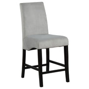 Stanton Velvet Upholstered Counter Chair Grey (Set of 2) - 102069GRY