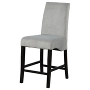 Stanton Velvet Upholstered Counter Chair Grey (Set of 2) - 102069GRY