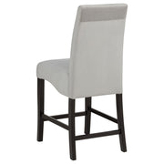Stanton Velvet Upholstered Counter Chair Grey (Set of 2) - 102069GRY
