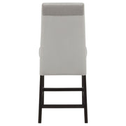 Stanton Velvet Upholstered Counter Chair Grey (Set of 2) - 102069GRY