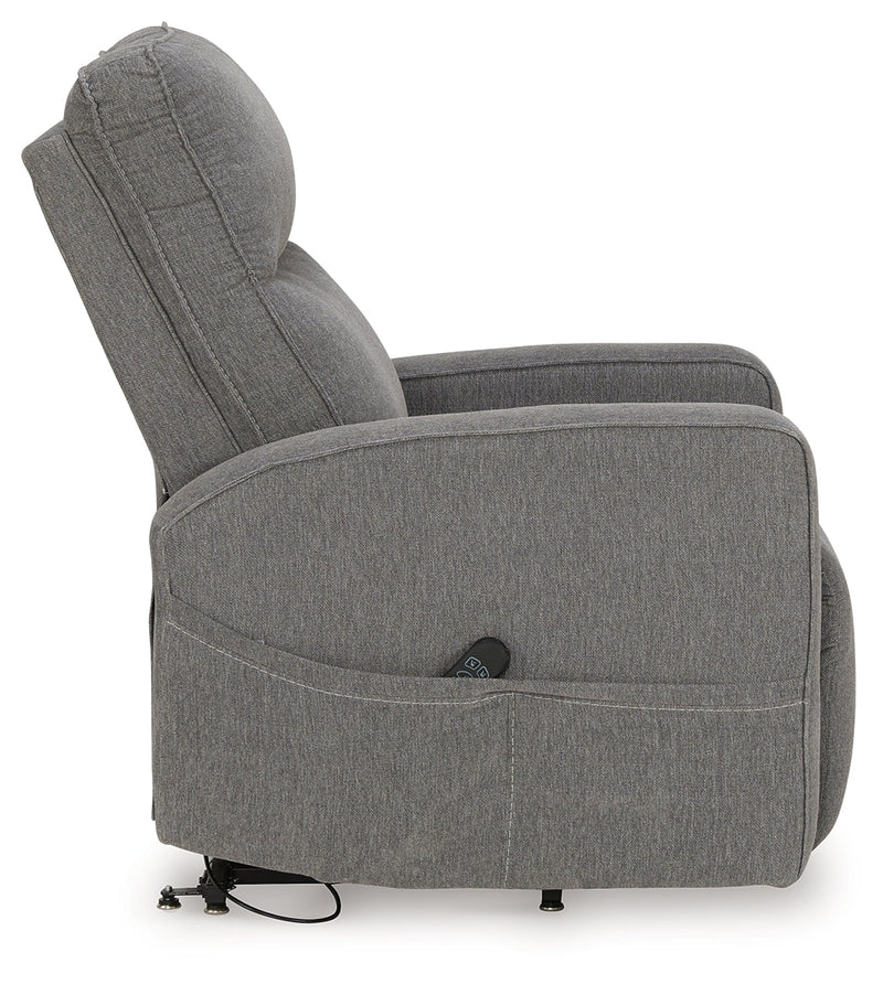 Starganza Gray Power Lift Recliner - 9370412