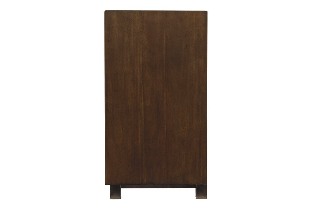 Starmore Brown 70" TV Stand with Electric Fireplace - Gate FurnitureTV Stand