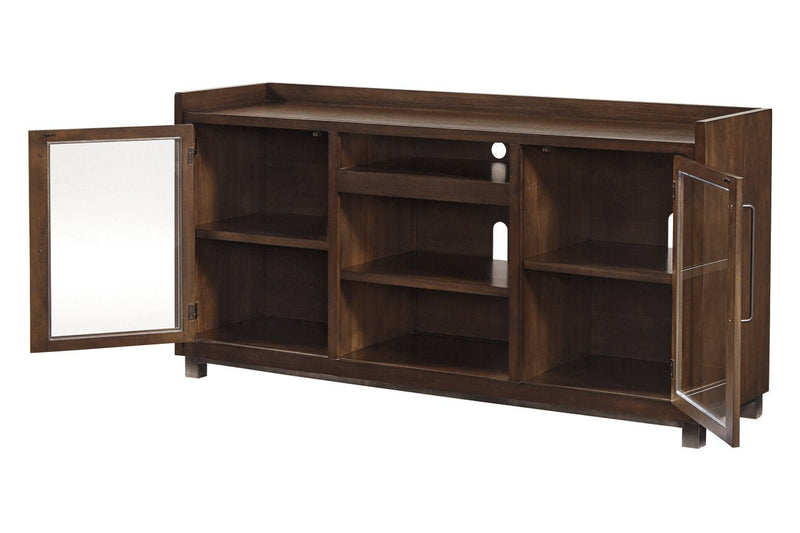 Starmore Brown 70" TV Stand with Electric Fireplace - Lara FurnitureTV Stand