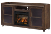 Starmore Brown 70" TV Stand with Electric Fireplace - Lara FurnitureTV Stand
