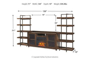Starmore Brown/Gunmetal 3 - Piece Entertainment Center - Gate FurnitureEntertainment Center