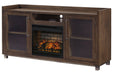 Starmore Brown/Gunmetal 3 - Piece Wall Unit with Electric Fireplace - Gate FurnitureEntertainment Center