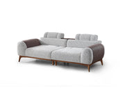 Stella 4-pieces (2 Sofa & 2 Chair) Livingroom in Grey - 200-ELIF-STE-A631-3311