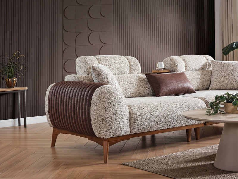 Stella Convertible Sofa in Grey - 200-ELIF-STE-A631-3