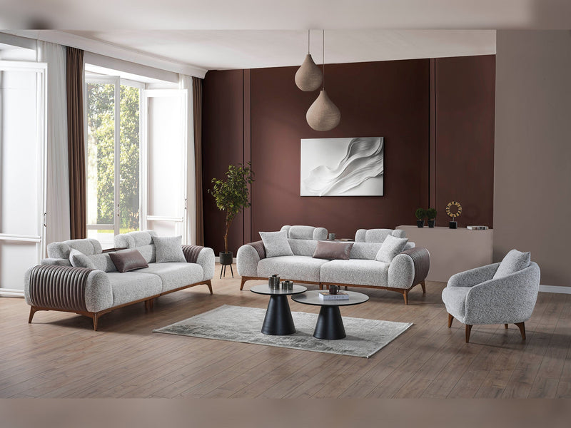 Stella Convertible Sofa in Grey - 200-ELIF-STE-A631-3