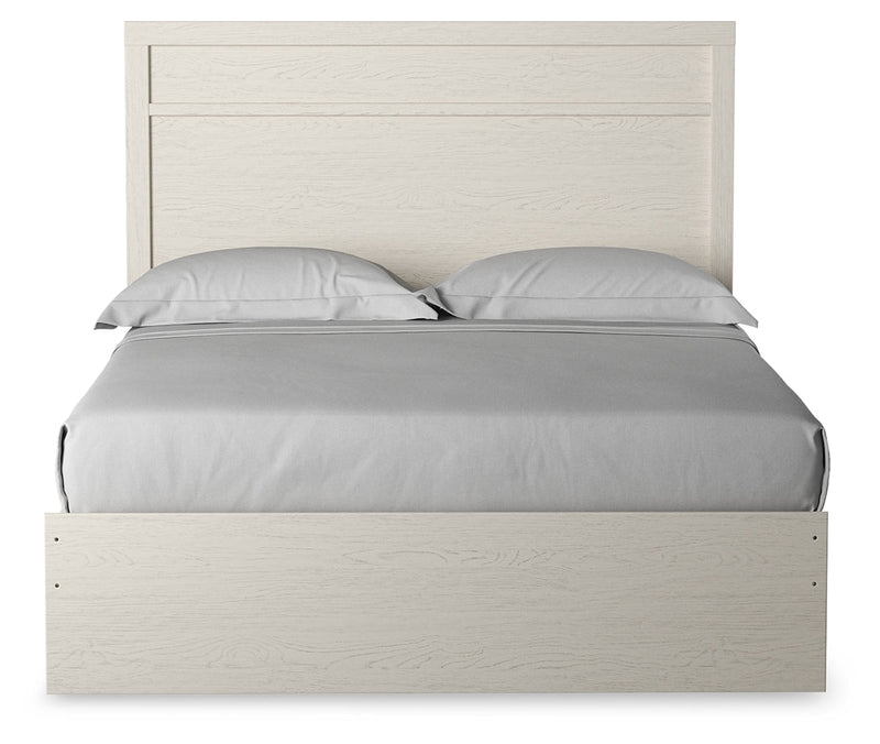 Stelsie Queen Panel Bed with Dresser and Nightstand in White from Ashley - Lara Furniture