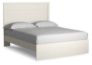 Stelsie Queen Panel Bed with Dresser and Nightstand in White from Ashley - Lara Furniture
