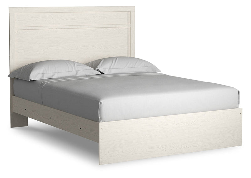 Stelsie Queen Panel Bed with Dresser and Nightstand in White from Ashley - Lara Furniture