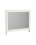Stelsie White Bedroom Mirror - Lara FurnitureMirror