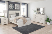 Stelsie White Full Panel Bed - Lara FurnitureFull Bed