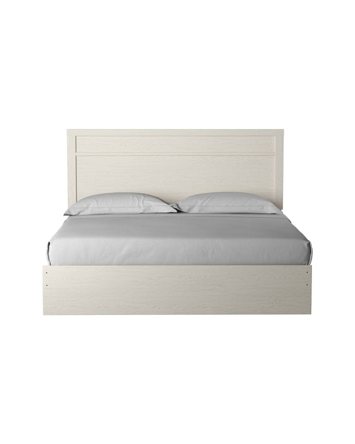 Stelsie White King Panel Bed - Gate FurnitureKing Bed