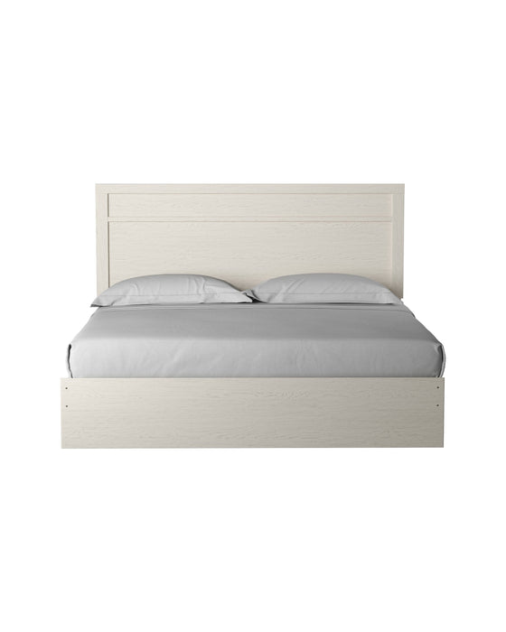 Stelsie White King Panel Bed - Gate FurnitureKing Bed