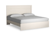 Stelsie White King Panel Bed - Lara FurnitureKing Bed