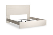 Stelsie White King Panel Bed - Lara FurnitureKing Bed