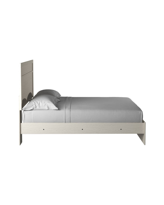 Stelsie White King Panel Bed - Gate FurnitureKing Bed