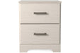 Stelsie White Nightstand - Gate FurnitureNightstand