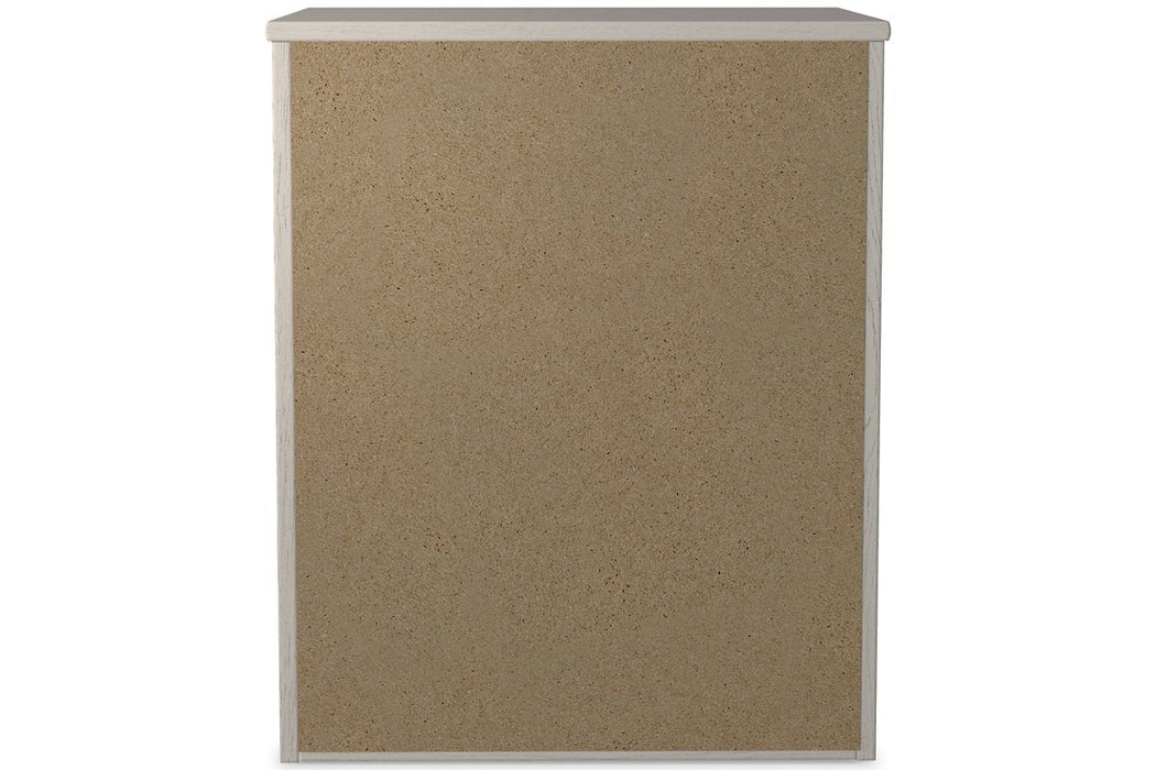 Stelsie White Nightstand - Gate FurnitureNightstand