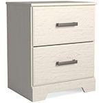 Stelsie White Nightstand - Lara FurnitureNightstand