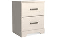 Stelsie White Nightstand - Gate FurnitureNightstand