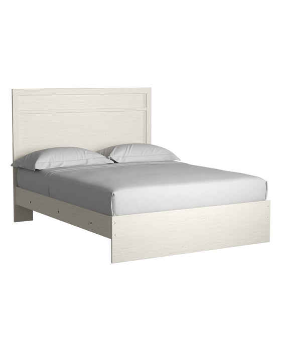 Stelsie White Queen Panel Bed - Gate FurnitureQueen Bed