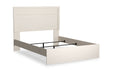 Stelsie White Queen Panel Bed - Gate FurnitureQueen Bed