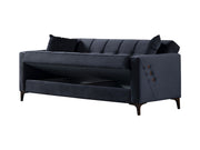 Step 88" Wide Square Arm Convertible Sofa - Sofas
