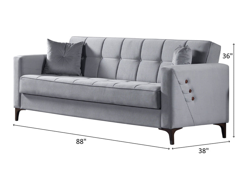 Step 88" Wide Square Arm Convertible Sofa - Sofas
